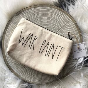 Rae Dunn ‘War Paint’ Canvas Cosmetic Bag NWT